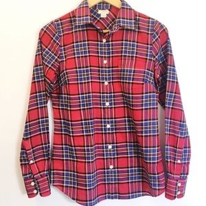 J. Crew Factory Long Sleeve Plaid Button Down XS